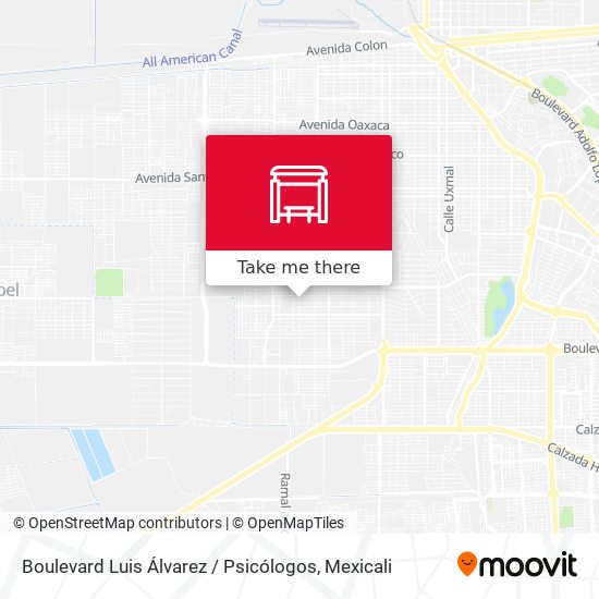 Boulevard Luis Álvarez / Psicólogos map