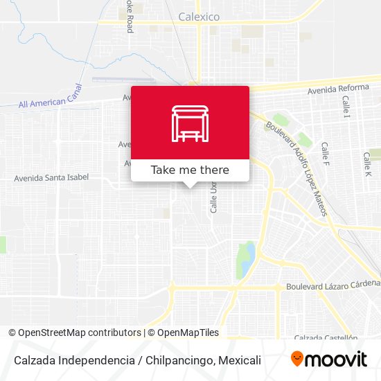 Calzada Independencia / Chilpancingo map