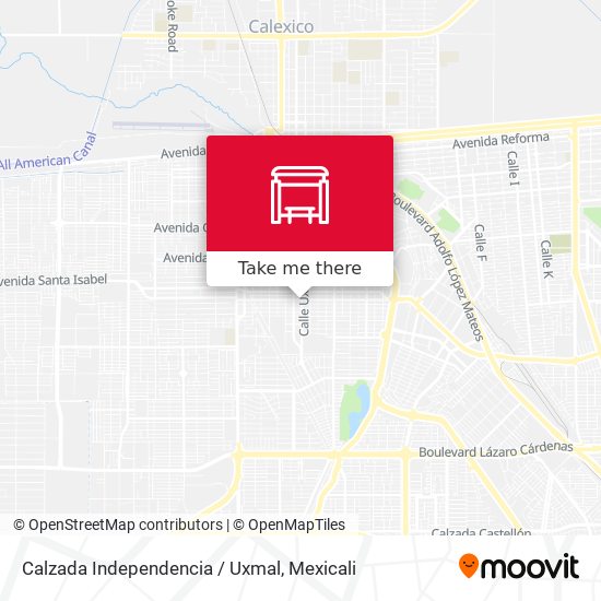 Calzada Independencia / Uxmal map