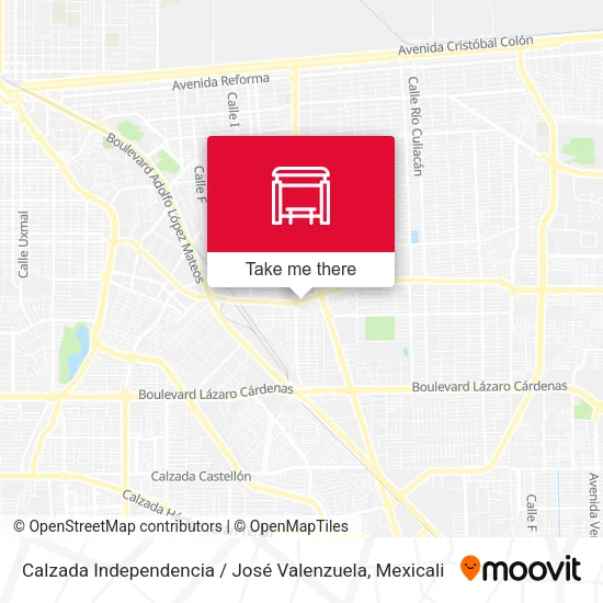 Mapa de Calzada Independencia / José Valenzuela