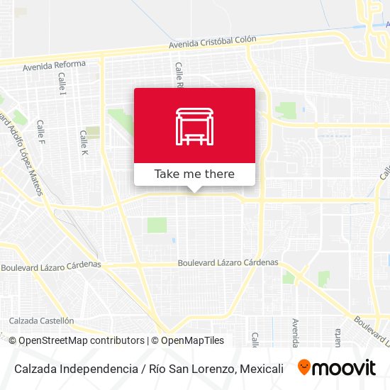 Calzada Independencia / Río San Lorenzo map