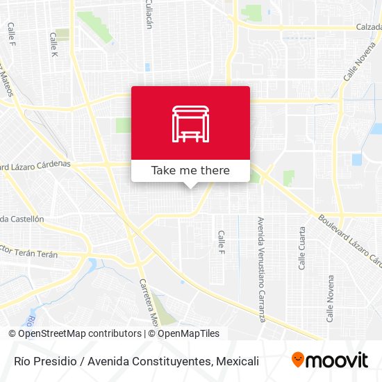 Mapa de Río Presidio / Avenida Constituyentes