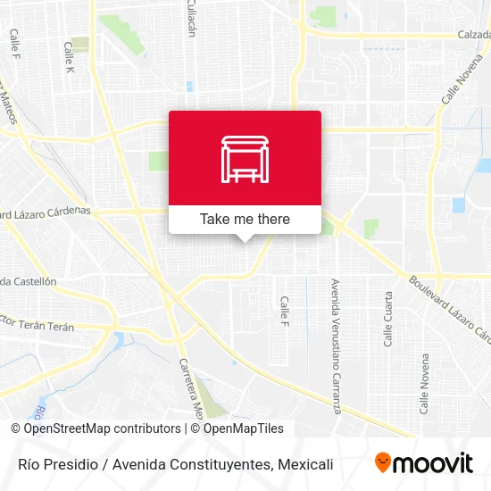 Mapa de Río Presidio / Avenida Constituyentes