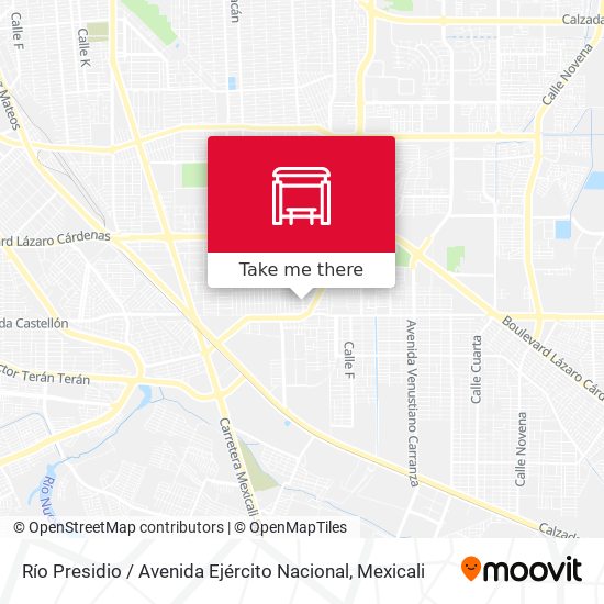 Mapa de Río Presidio / Avenida Ejército Nacional