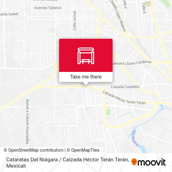Mapa de Cataratas Del Niágara / Calzada Héctor Terán Terán