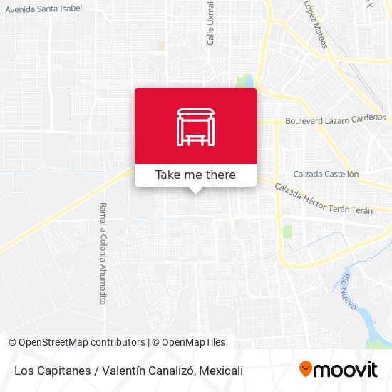Los Capitanes / Valentín Canalizó map