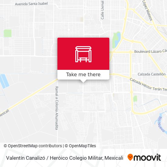 Valentín Canalizó / Heróico Colegio Militar map