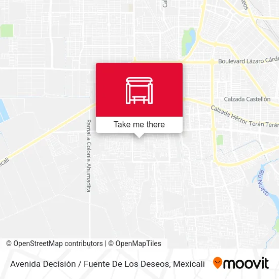 Mapa de Avenida Decisión / Fuente De Los Deseos