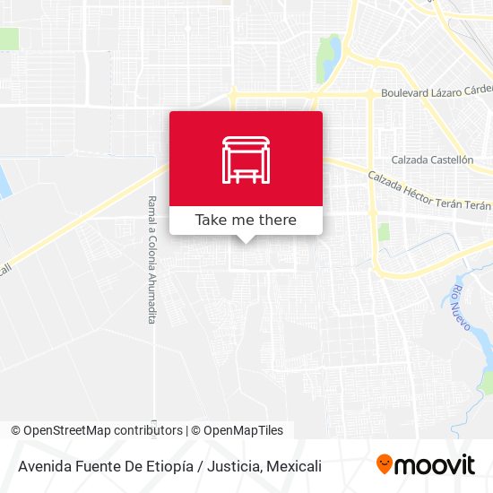 Avenida Fuente De Etiopía / Justicia map
