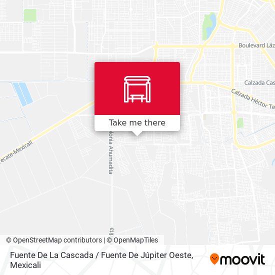 Mapa de Fuente De La Cascada / Fuente De Júpiter Oeste