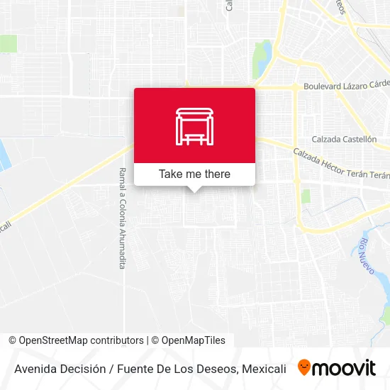 Mapa de Avenida Decisión / Fuente De Los Deseos