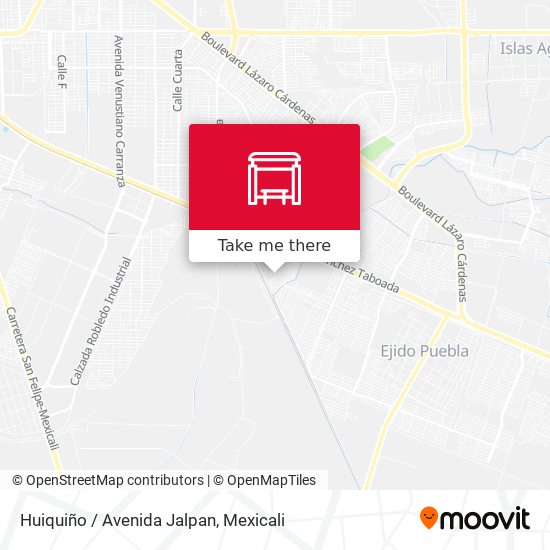 Mapa de Huiquiño / Avenida Jalpan