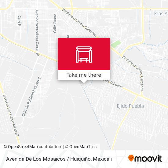 Avenida De Los Mosaicos / Huiquiño map