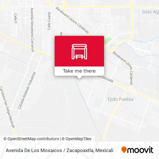 Avenida De Los Mosaicos / Zacapoaxtla map