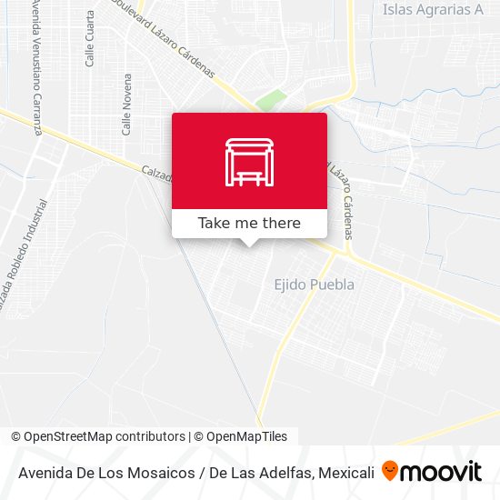 Mapa de Avenida De Los Mosaicos / De Las Adelfas