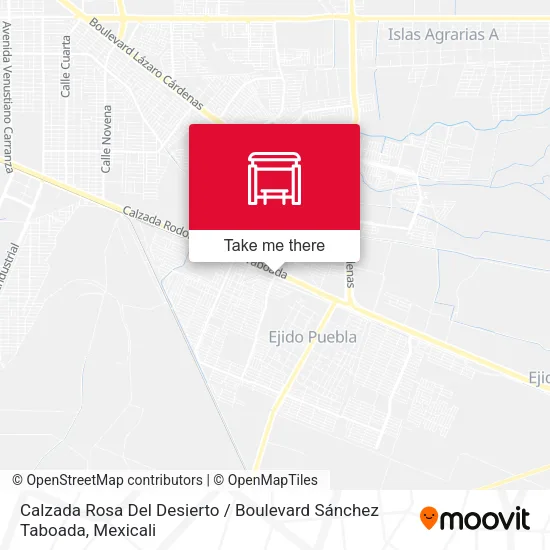 Mapa de Calzada Rosa Del Desierto / Boulevard Sánchez Taboada