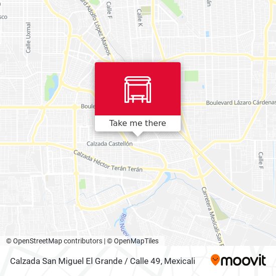 Calzada San Miguel El Grande / Calle 49 map
