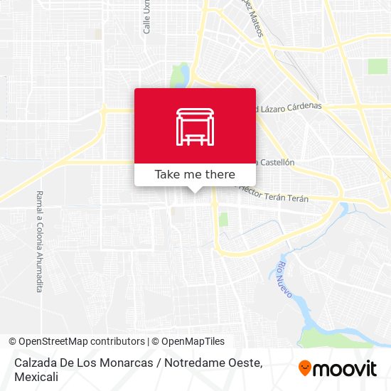 Calzada De Los Monarcas / Notredame Oeste map