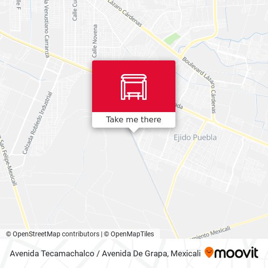 Mapa de Avenida Tecamachalco / Avenida De Grapa