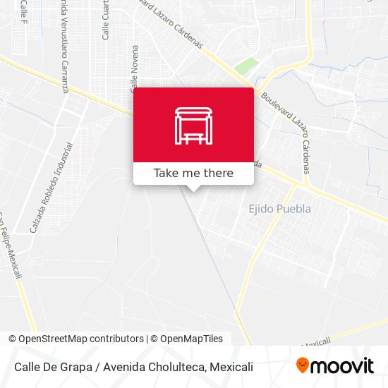 Calle De Grapa / Avenida Cholulteca map