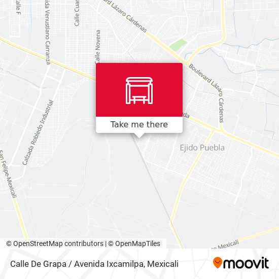 Calle De Grapa / Avenida Ixcamilpa map
