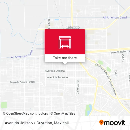 Mapa de Avenida Jalisco / Cuyutlán