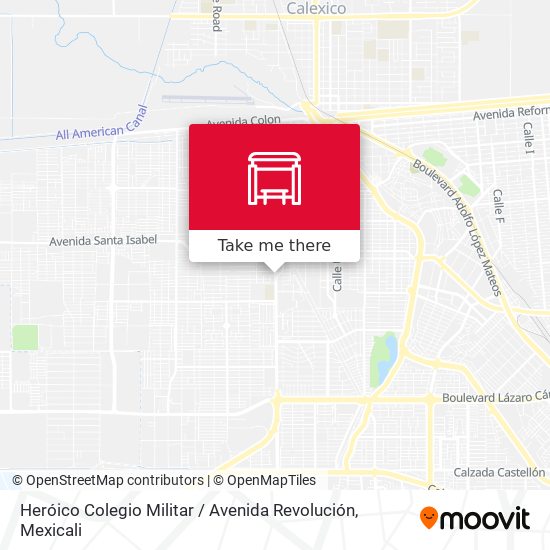 Mapa de Heróico Colegio Militar / Avenida Revolución