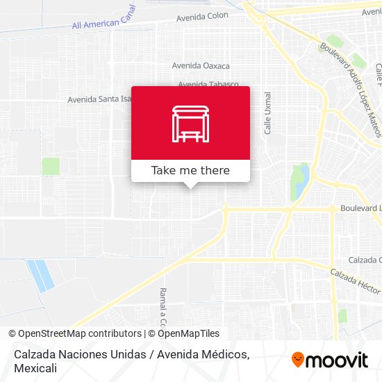 Mapa de Calzada Naciones Unidas / Avenida Médicos