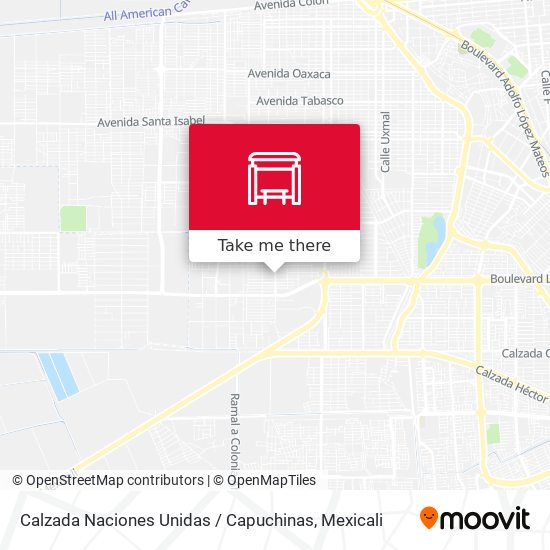 Calzada Naciones Unidas / Capuchinas map