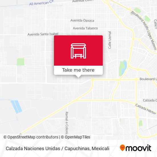 Mapa de Calzada Naciones Unidas / Capuchinas