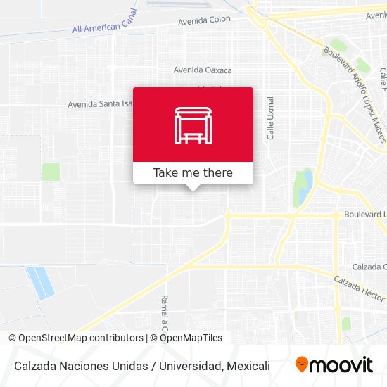 Calzada Naciones Unidas / Universidad map