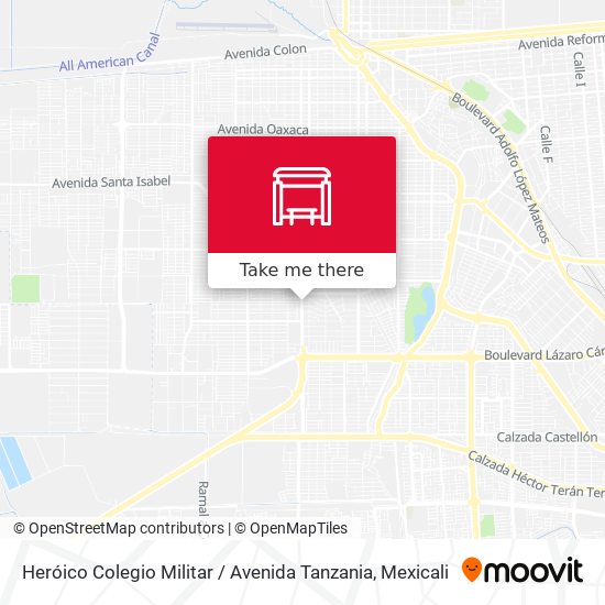 Mapa de Heróico Colegio Militar / Avenida Tanzania