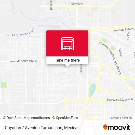 Cuyutlán / Avenida Tamaulipas map