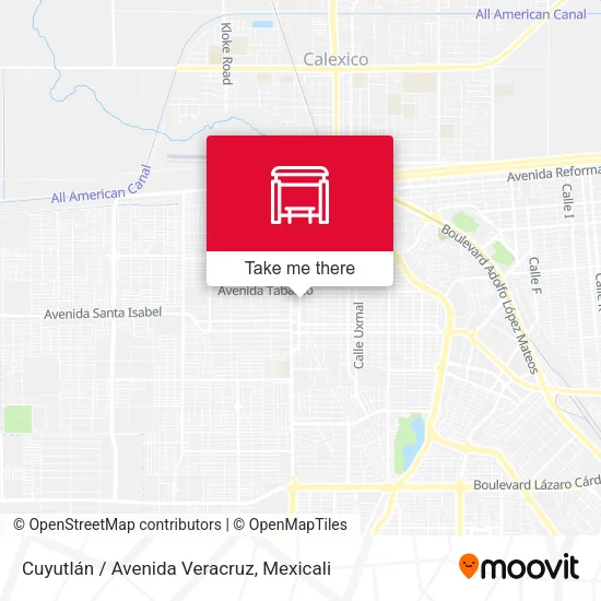Mapa de Cuyutlán / Avenida Veracruz