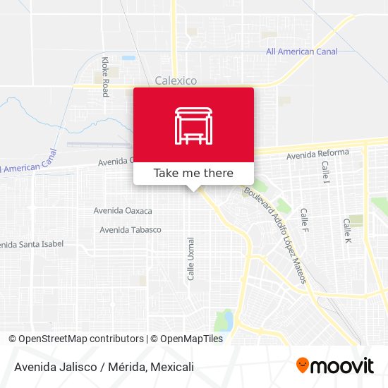 Mapa de Avenida Jalisco / Mérida