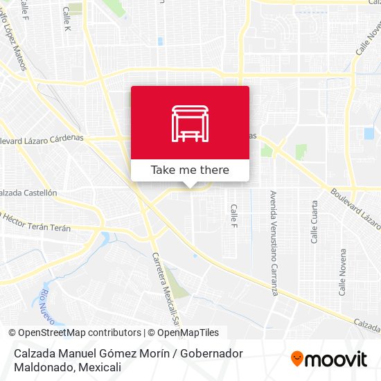 Mapa de Calzada Manuel Gómez Morín / Gobernador Maldonado
