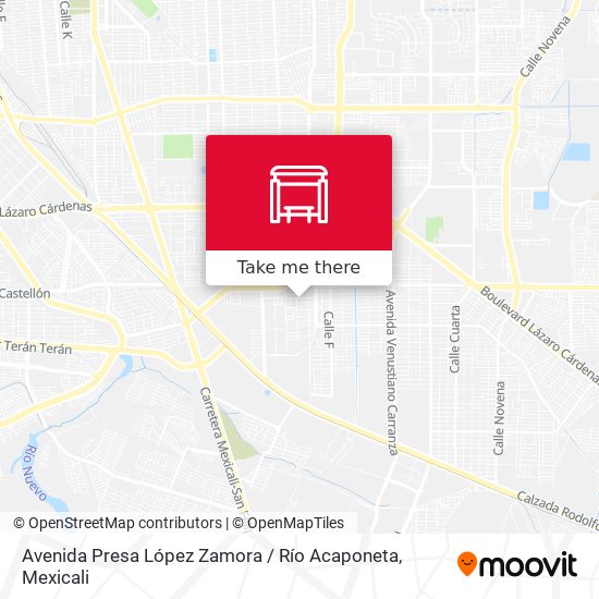 Avenida Presa López Zamora / Río Acaponeta map