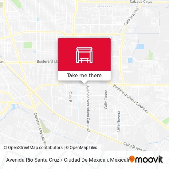 Avenida Río Santa Cruz / Ciudad De Mexicali map