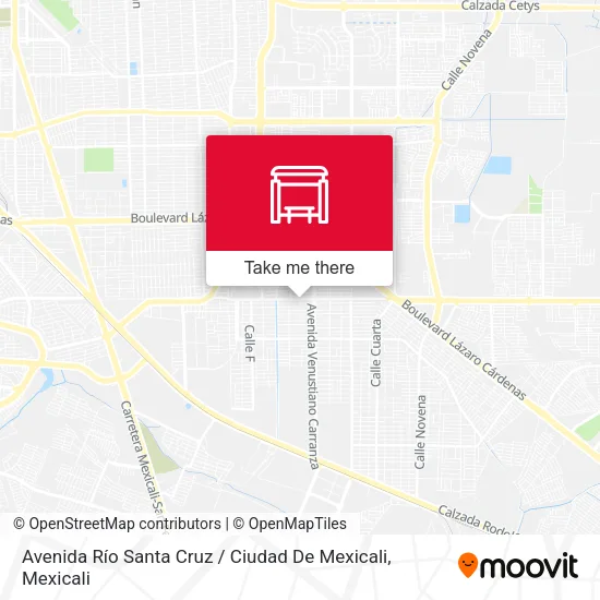 Mapa de Avenida Río Santa Cruz / Ciudad De Mexicali