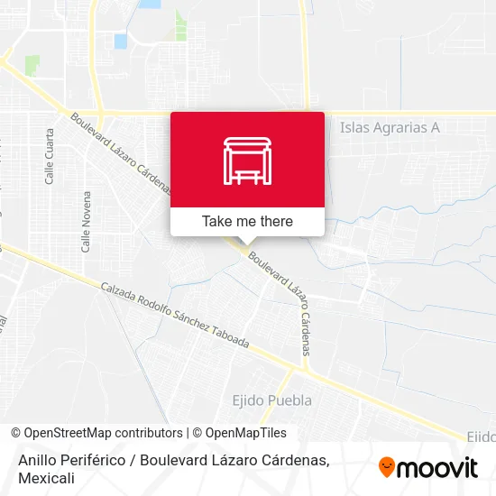 Mapa de Anillo Periférico / Boulevard Lázaro Cárdenas
