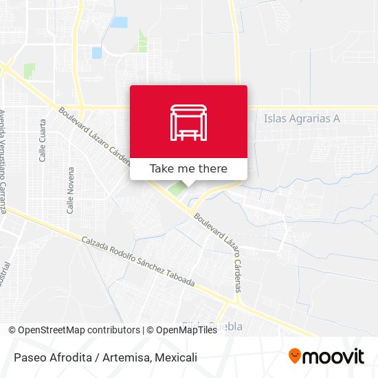 Paseo Afrodita / Artemisa map