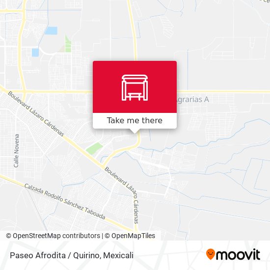 Mapa de Paseo Afrodita / Quirino