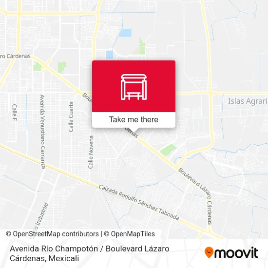 Mapa de Avenida Río Champotón / Boulevard Lázaro Cárdenas