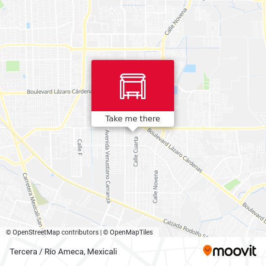 Tercera / Río Ameca map