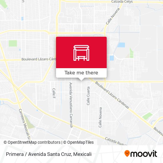 Primera / Avenida Santa Cruz map