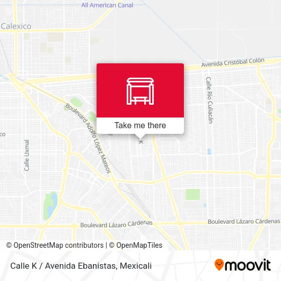 Calle K / Avenida Ebanistas map