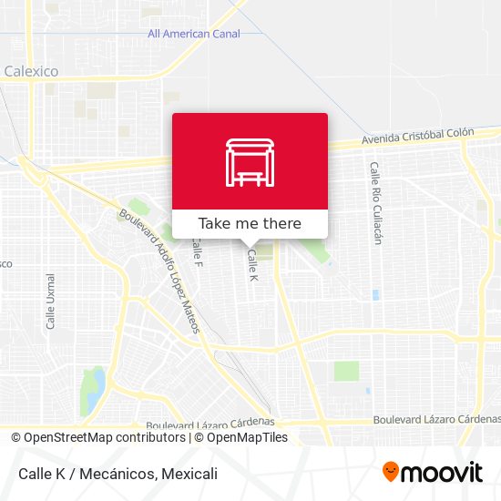 Mapa de Calle K / Mecánicos