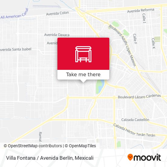 Mapa de Villa Fontana / Avenida Berlín
