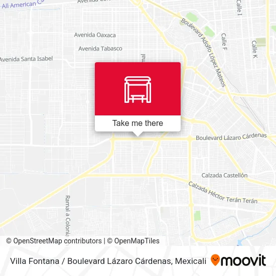 Mapa de Villa Fontana / Boulevard Lázaro Cárdenas