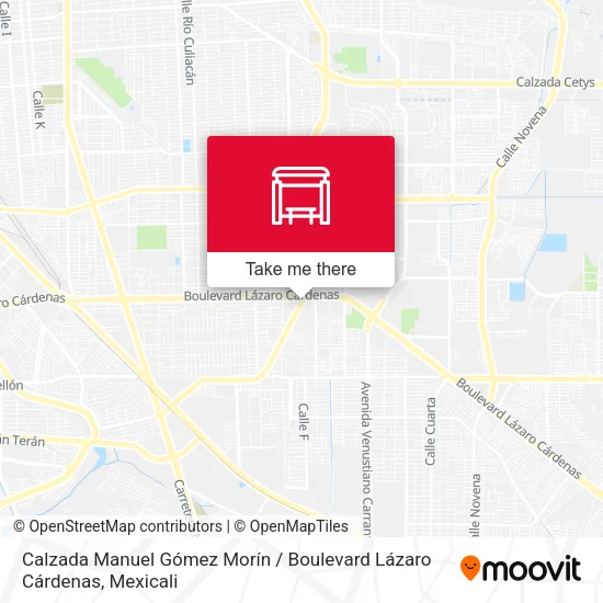 Mapa de Calzada Manuel Gómez Morín / Boulevard Lázaro Cárdenas